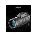 40x60 Dürbün Ultra Zoom Monoküler Teleskop El Dürbünü 8000mt Pusula Tripot Telefon Tutucu Siyah