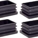 40X60Mm Plastik Dikdörtgen Içe Geçme Profil Tapası Kutu 4 Adet