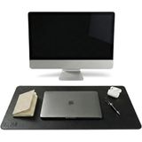 40x90 El Yapımı Deri Masa Pad - Premium Kaymaz Deri Mousepad Ve Klavye Altlığı - Sümen Masa Ma