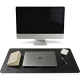 40x90 El Yapımı Deri Masa Pad - Premium Kaymaz Deri Mousepad Ve Klavye Altlığı - Sümen Masa Ma