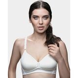 410 - Telsiz Süngerli Toparlayıcı Sütyen Minimizer - Ekru, 90 B