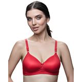 410 - Telsiz Süngerli Toparlayıcı Sütyen Minimizer - Kırmızı, 80 B
