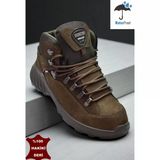 4107 Ortopedik Taban SU GEÇİRMEZ Hakiki Deri Outdoor Erkek Bot Ayakkabı Kışlık Bot