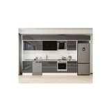 410X240 Cm High Gloss Mutfak Dolabı Mb-E90S60S60-3 High Gloss | Antrasit - Suntalam