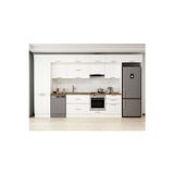 410X240 Cm Klasik Mebran Mutfak Dolabı Beyaz Mbb-E90B60S60-2 Mebran | Beyaz - Suntalam