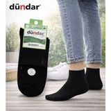 4131 Dündar Erkek Dikişsiz Kokulu Bambu Konç Patik Çorap Siyah 4' lü Paket - 40 - 44