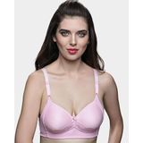415 - Telsiz Dantelli Süngerli Toparlayıcı Sütyen - Pembe, 95 B