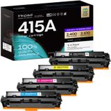 415A Toner Uyumlu HP 415A 415X Toner Color Laserjet Pro MFP M479fdw M479dw M479fnw M479fdn M454dw W2030A W2030X W2031A W2032A W2033A için (Siyah Cam Göbeği Sarı Mayan genta)