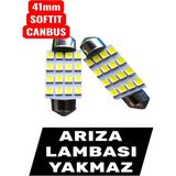 41mm 2 Adet Softit Led Ampul Canbus Plaka Tavan Bagaj Plaka Araç İç Aydınlatma Arıza Işığı Yakmaz