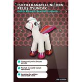 42 Cm Yumuşak Peluş Kanatlı Unicorn At Figürü Rengarenk Hediye Peluş Oyuncak Bx-313550