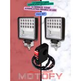 42 Led Combo Aydınlatma Motosiklet Sis Farı Takımı + Usb'li Buton