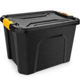 42 Litre Sert Plastik Tek Bölmeli Organizer Kutu, Saklama Kabı - Ev Araba Saklama Kutusu - Ev Banyo Düzenleyici, Dolap Düzenleyici, Saklama, Kutu, Organizer, Eşya Düzenleme,Darbeye Dayanıklı