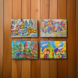 42 Parça Eğitici ve Öğretici Çocuk Çocuklar Için Puzzle Yapboz Yap Boz 4 Adet - PUZZLE YAPBOZ 4 ADET