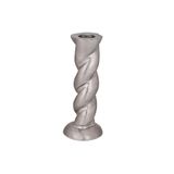 422026 "jellıcoe" 14cm Yüksekliğinde Gümüş Alüminyum Şamdan- Mumluk