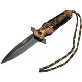 4267 Çok Renkli Kamp Çakı 21CM - Yarı Otomatik, Ipli, Kemerlikli