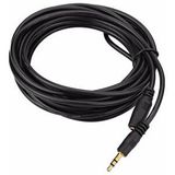 4269 3.5mm Dişi Erkek Kulaklık Stereo Uzatma Kablosu 5 Metre Siyah