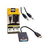 4289 Hdmi To Vga Ses Destekli Monitör Dönüştürücü Kablo Çevirici