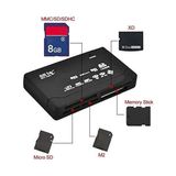 4296 USB Hub Micro Sd Xd Mmc Ms Cf Tf Mini M2 Combo Kart Okuyucu - 1 GB - 00-Siyah - Beyaz - Option-1