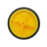42mm Mini Rubber Tekerlek 3mm Mil Uyumlu Robot Oyuncak Wheel