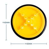 42mm Mini Rubber Tekerlek - 3mm Mil Uyumlu