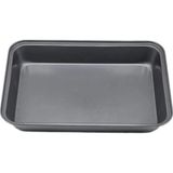 42X28 Teflon Fırın Tepsisi Dikdörtgen Yanmaz Yapışmaz - 42 cm - Gri