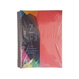 4+3 Ayracli Defter 7 Konulu 175 Yaprak 1 Adet 4 Kareli 3 Cizgili Spralli Plastik Kapak Seperatorlu