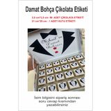 43 cici süsler organizasyon Damat Bohçası Madlen Çikolata Ve Kutu Etiketi Kutu Dahil Değildir