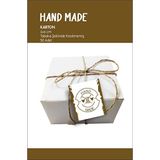 43 Cici Süsler Organizasyon Hand Made El Yapımı Ürün Etiketi 50 Adet 4X6CM Karton