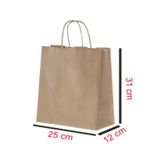 43 cici süsler organizasyon Kraft Çanta 25x12x31 cm ( 1 Adet ) ( Kağıt Poşet Çanta )