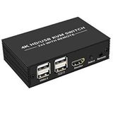 4306 Hdmi Kvm Switch 2 Port Usb Type C 2 Pc Tek Kasa Klavye Mouse Kontrol Çoklayıcı