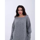 43221 TRİKO ARKA V SALAŞ KAZAK-GRİ