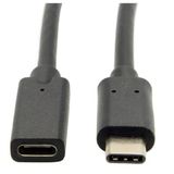 4339 Type C Usb 3.1 Uzatma Kablosu Ekleme Dişi Erkek Uzatıcı Kablosu 50 Cm