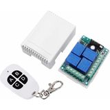 433MHZ Rf 4 Kanal Röle Modül Dc 12V 4 Buton Kumanda Kablosuz Motor Pompa Fan Lamba Perde Akıllı Ev