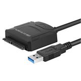4356 Usb 3.0 To 2.5 3.5 İnç Sata Ssd Hdd Hard Disk Çevirici Dönüştürücü Adaptör Kablosu Siyah