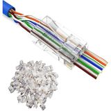 4381 Yeni Nesil Delikli Cat6 RJ45 Konnektör Utp Jack (100 Adet)