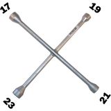 439LÜ Artı Bijon Anahtarı - Tek Anahtar Ile 4 Farklı Jant Somunu Sökün - Renkli
