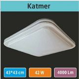 43X43 Katmer Kapak Sıva Üstü LED Armatür Dekaratif Tavan Armatür 42W