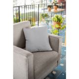 43x43cm Gri Yastık Kırlent Kılıfı Tay Tüyü Döşemelik Premium Kumaş Dekoratif Çift Taraflı Krl010