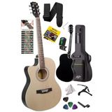 4/4 Yetişkin Akustik Gitar Seti, Gigbag Ve Aksesuarlarla
