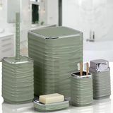 440-1Y Luna 5 Lı Banyo Setı Krom Yesıl