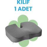 44*36*9 cm Viscofoam Coccyx Minder Kılıfı (Gri) - 44*36*9cm