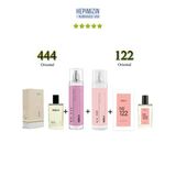 444 + 122 Kadın Parfüm Edp 50 Ml Oriental + No: 444 + No: 122 Kadın Body Mist Edt 210 Ml Oriental -Mnms444122bmset