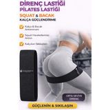 444 Marka Pilates Lastiği Squad Bandı Orta Sert Squat Bant Fitness Kalça Egzersizi Direnç Bandı Lastiği Loop - Siyah
