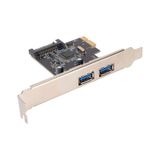4459 Pci-e Express Usb 3.0 Hub 2 Port Molex Sata Çoklayıcı Kart