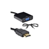 4488 Hdmı To Vga Ses Destekli Monitör Dönüştürücü Kablo Çevirici Adaptör