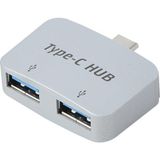 4493 Type C To Usb 3.0 2 Port Hub 3.1 Çevirici Dönüştürücü Çoklayıcı Çoğaltıcı