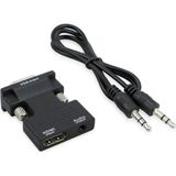 4499 Ses Destekli HDMI To VGA Monitör Çevirici Dönüştürücü Adaptör - Genel