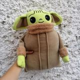 45 Cm Bebek Yoda Peluş Yastık - Baby Yoda Peluş - Star Wars Peluş Çok Renkli