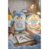 45 Cm Mavi Peluş Penguen Oyuncak Yumuşak Uyku Arkadaşı Sevimli Bebek Çocuk Peluş