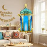 45 cm Ramazan Mavi Kandil Folyo Balon - Ramazan Dekorasyon ve Süsleme Balonu